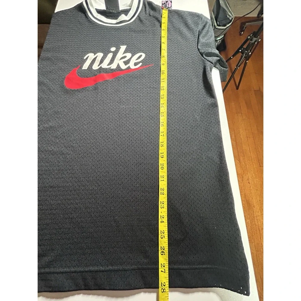 Men's Nike Heritage Mesh Logo‎ T-Shirt Nike Logo Black BV2932-010 Large